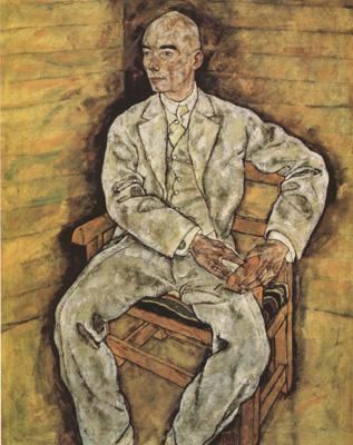 Egon Schiele Portrait of Victor Ritter von Bauer (mk12)